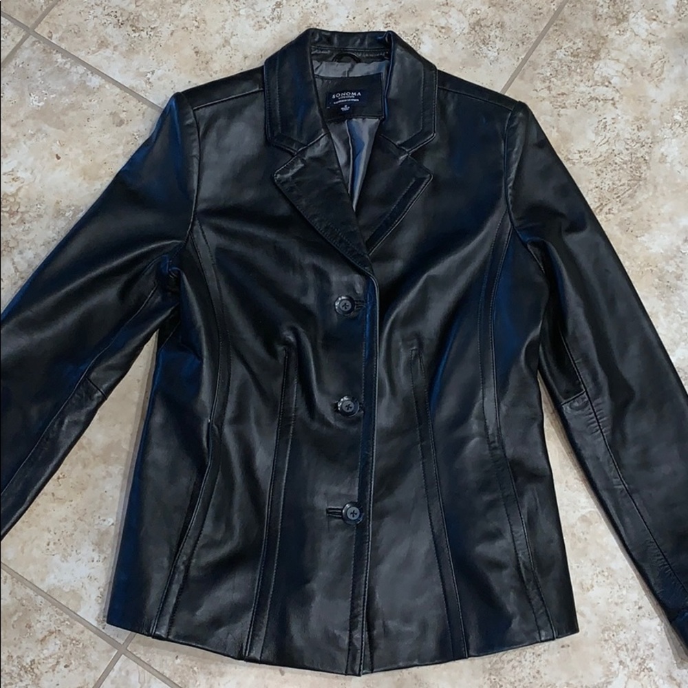 Sonoma LIFE+style Lambskin Leather Jacket Size S